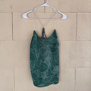 Victoria's Secret Green Botanical Slip Top